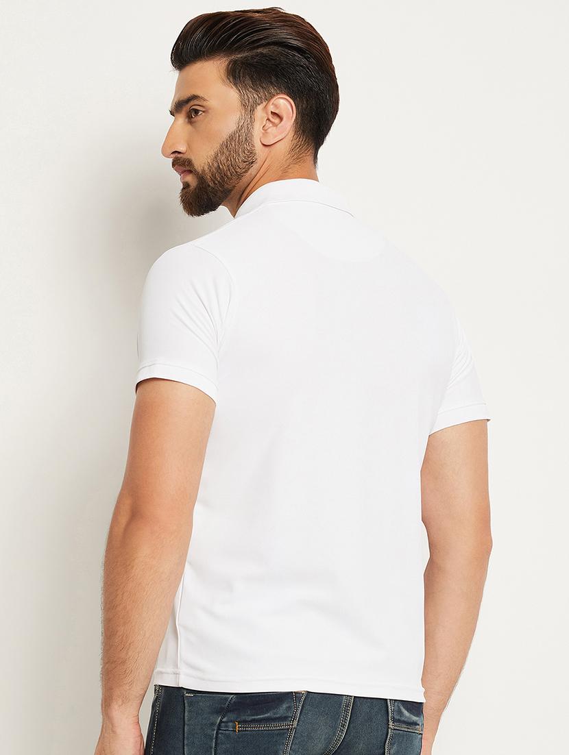 men solid short sleeve regular fit polo t-shirt - 22009577 - Standard Image - 2