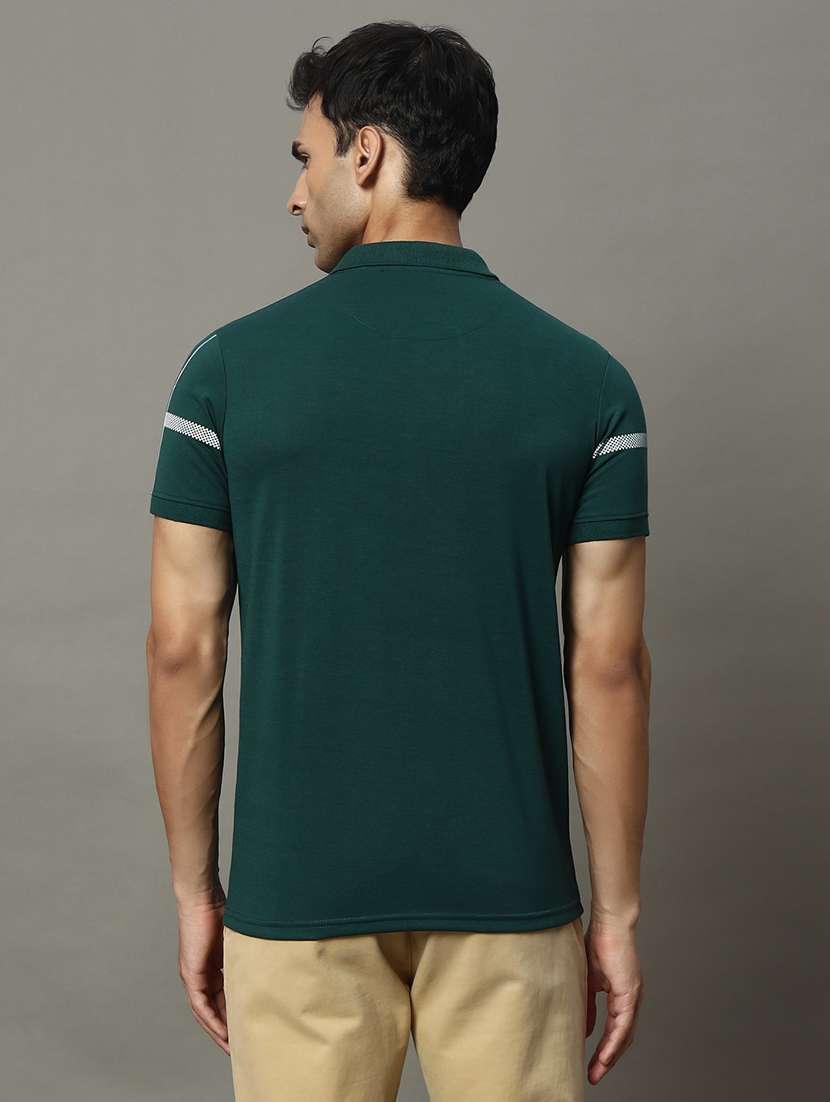 men printed short sleeve regular fit polo t-shirt - 22009585 -  Standard Image - 2