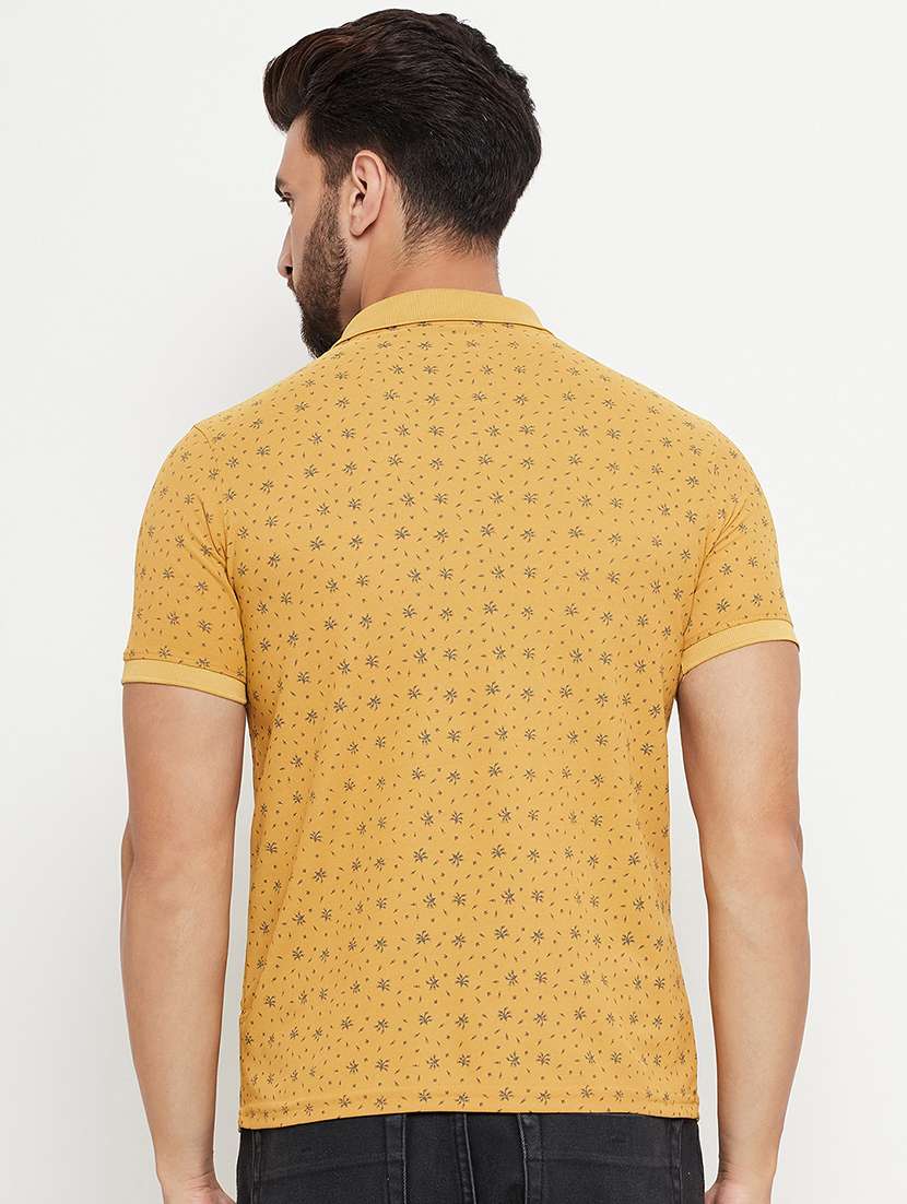 men printed short sleeve regular fit polo t-shirt - 22009630 -  Standard Image - 2