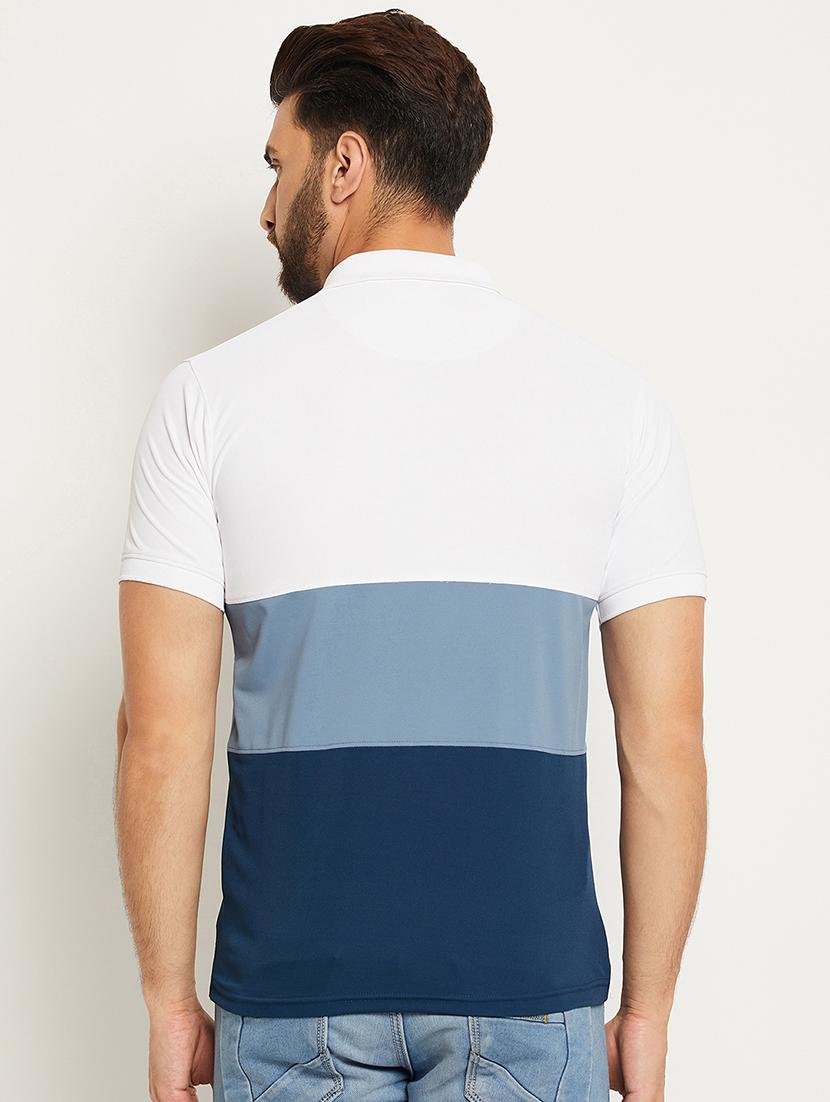 men color block short sleeve regular fit polo t-shirt - 22009645 - Standard Image - 2
