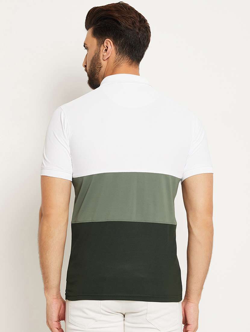 men color block short sleeve regular fit polo t-shirt - 22009646 -  Standard Image - 2