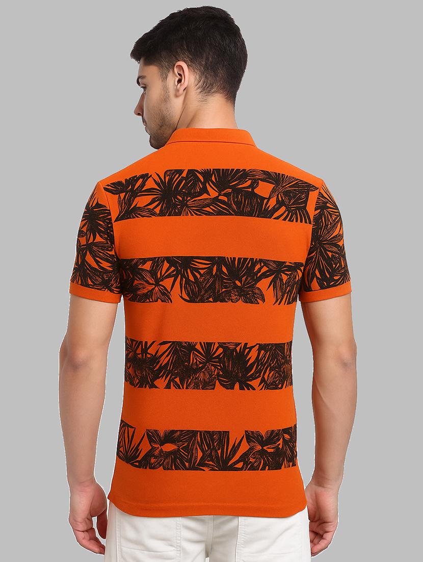 men printed short sleeve regular fit polo t-shirt - 22009651 - Standard Image - 2