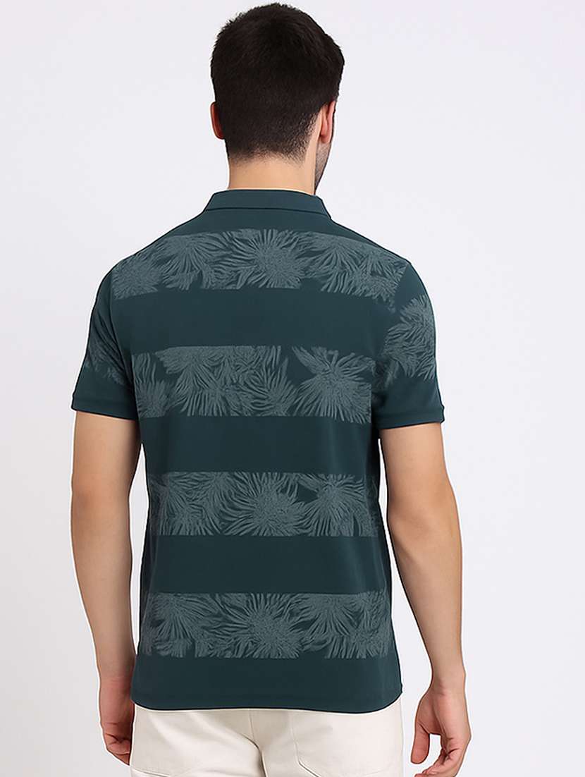 men printed short sleeve regular fit polo t-shirt - 22009655 -  Standard Image - 2