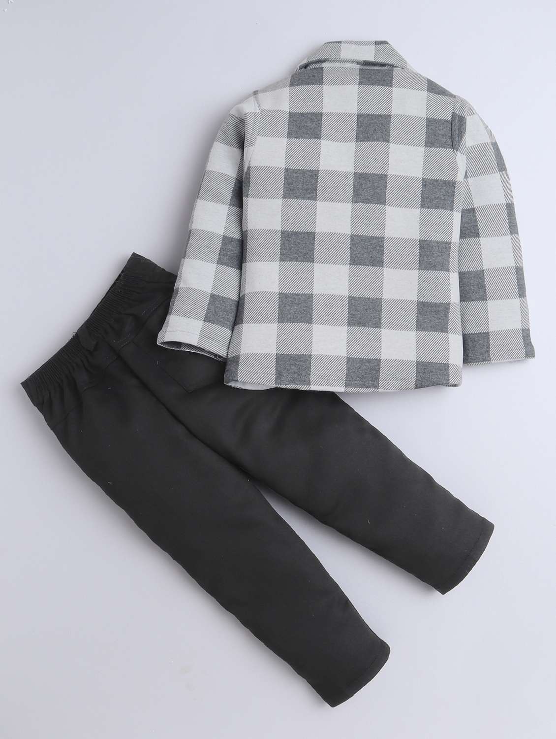 boys checkered three piece suit set - 22009666 -  Standard Image - 2