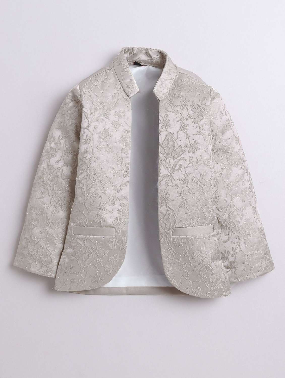 boys solid with work long sleeve three piece suit set - 22009671 -  Standard Image - 2