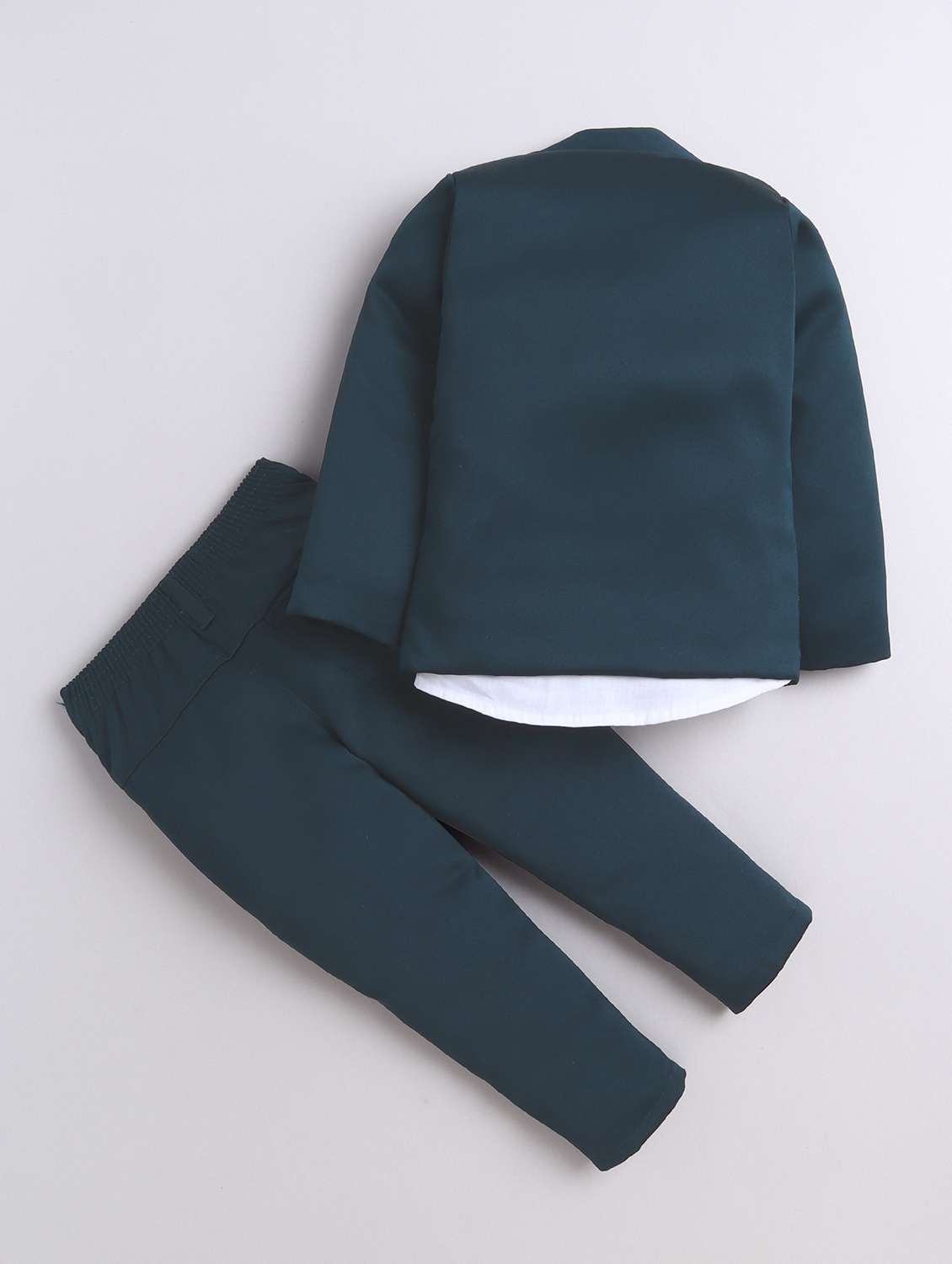 boys solid with work three piece suit set - 22009675 -  Standard Image - 2