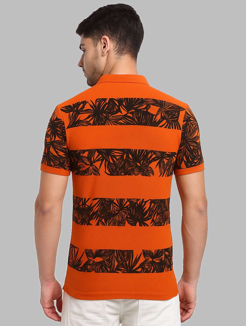 men printed short sleeve regular fit polo t-shirt - 22009691 -  Standard Image - 2