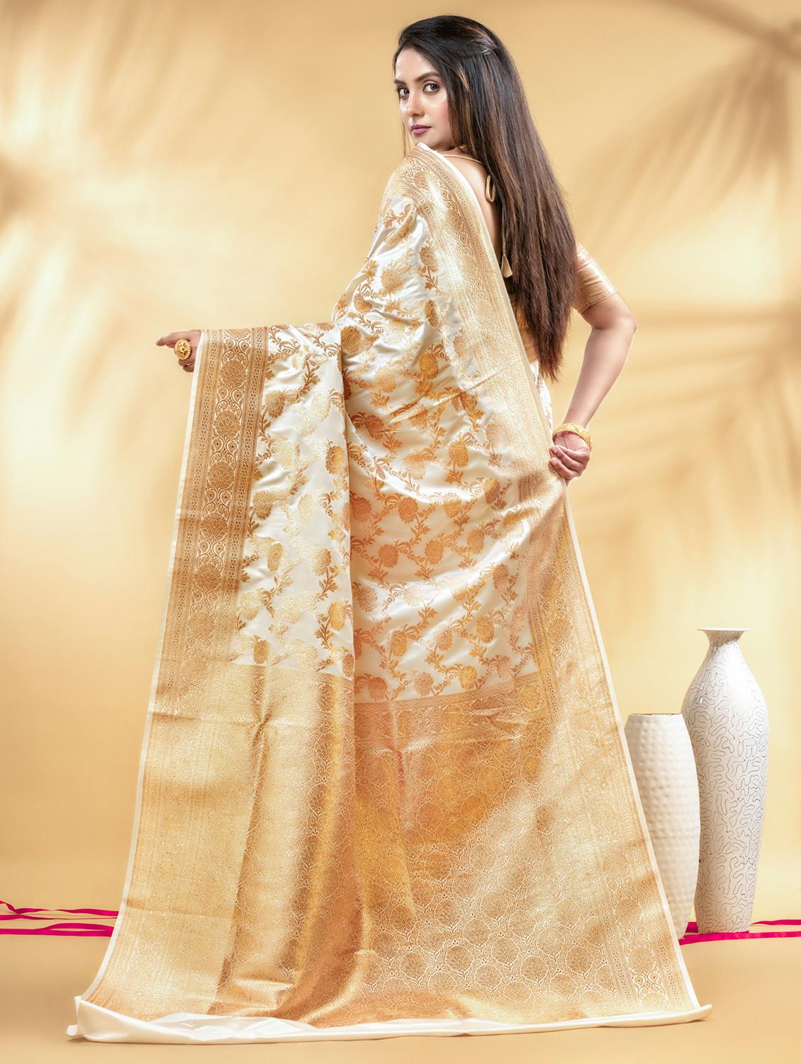 women self design banarasi saree with blouse - 22011295 - Standard Image - 2