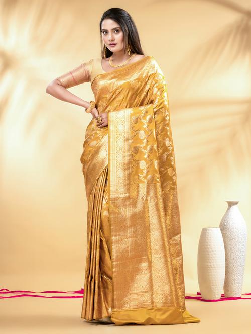women self design banarasi saree with blouse - 22011299 -  Standard Image - 0