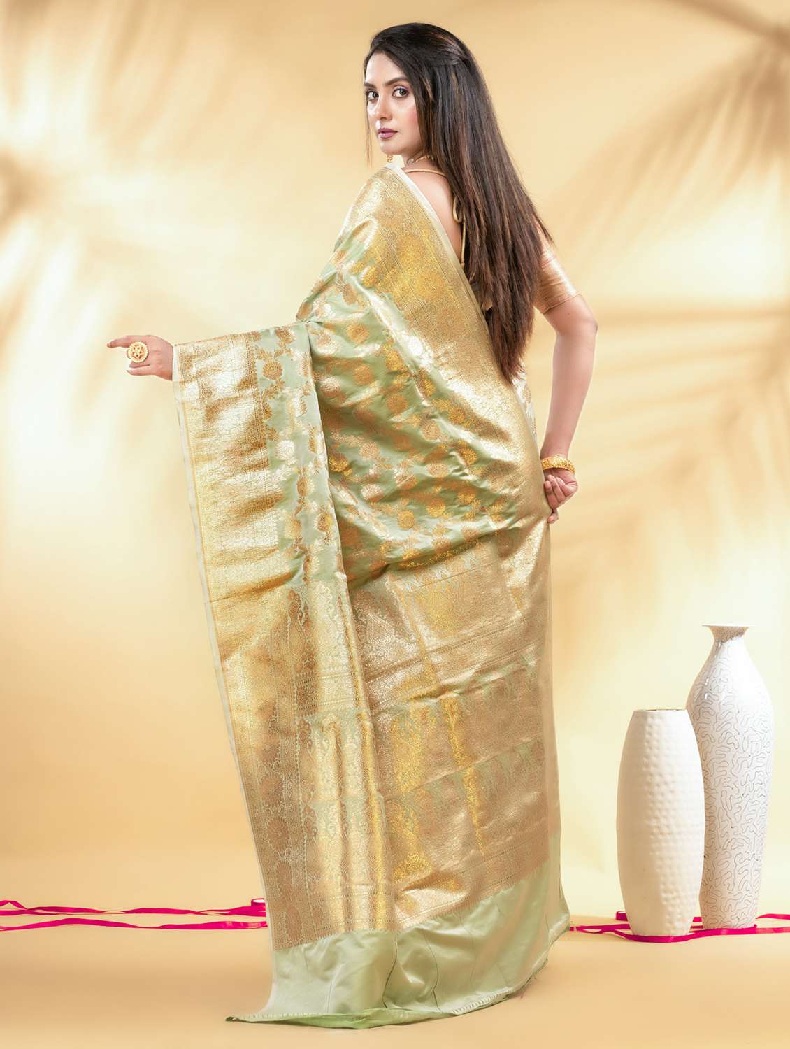 women self design banarasi saree with blouse - 22011303 -  Standard Image - 2