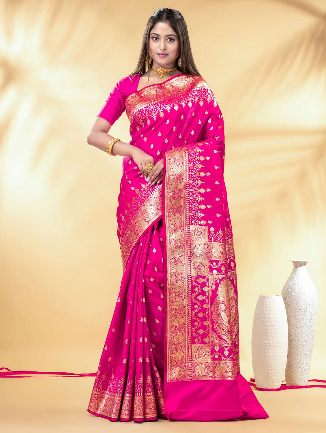 women self design banarasi saree with blouse - 22011309 -  Zoom Image - 0