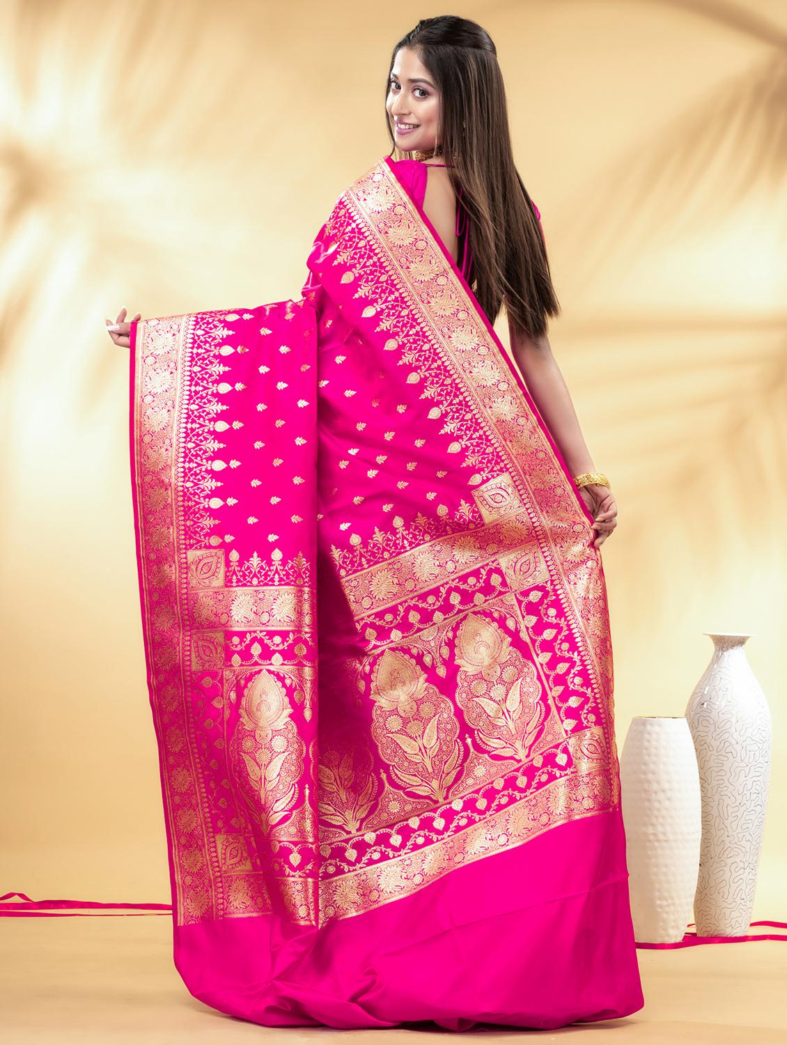 women self design banarasi saree with blouse - 22011309 - Standard Image - 2