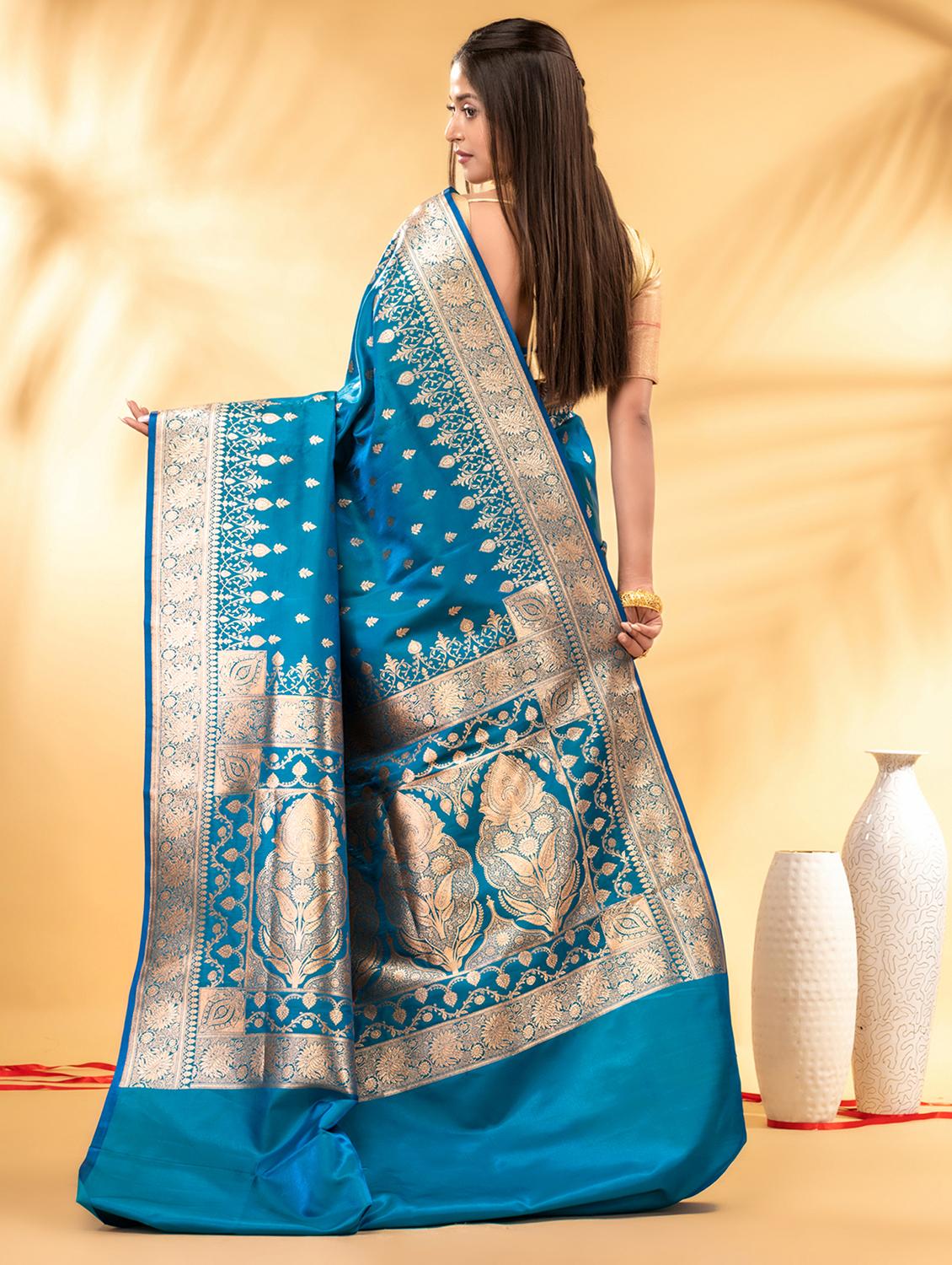 women self design banarasi saree with blouse - 22011312 - Standard Image - 2