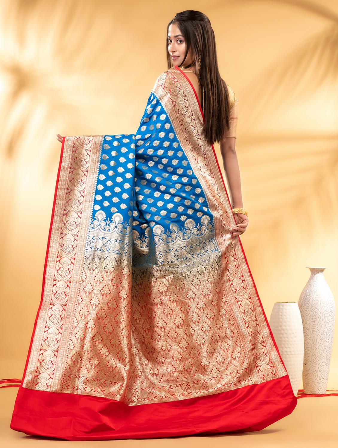 women self design banarasi saree with blouse - 22011317 - Standard Image - 2