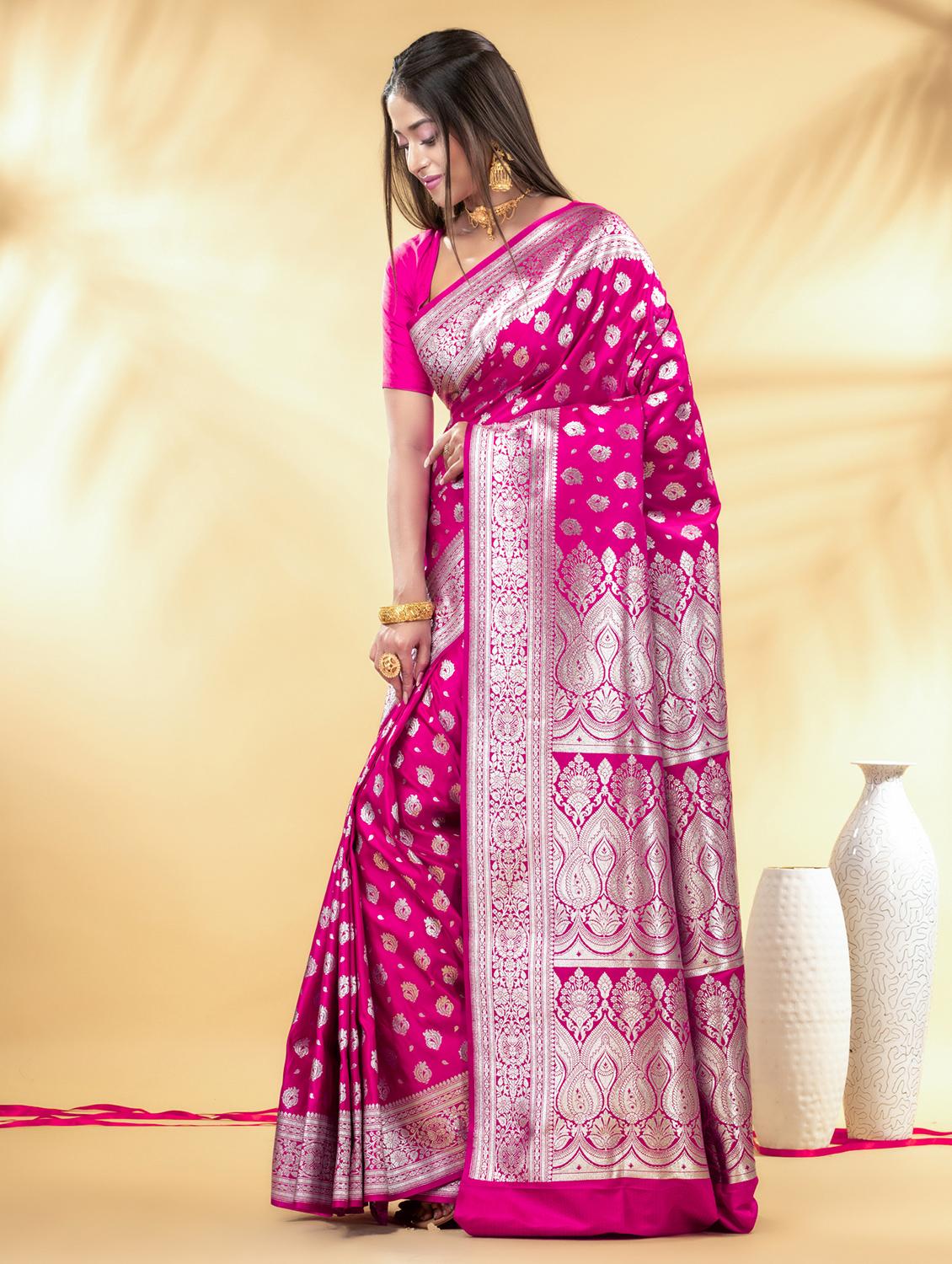 women self design banarasi saree with blouse - 22011318 - Standard Image - 2