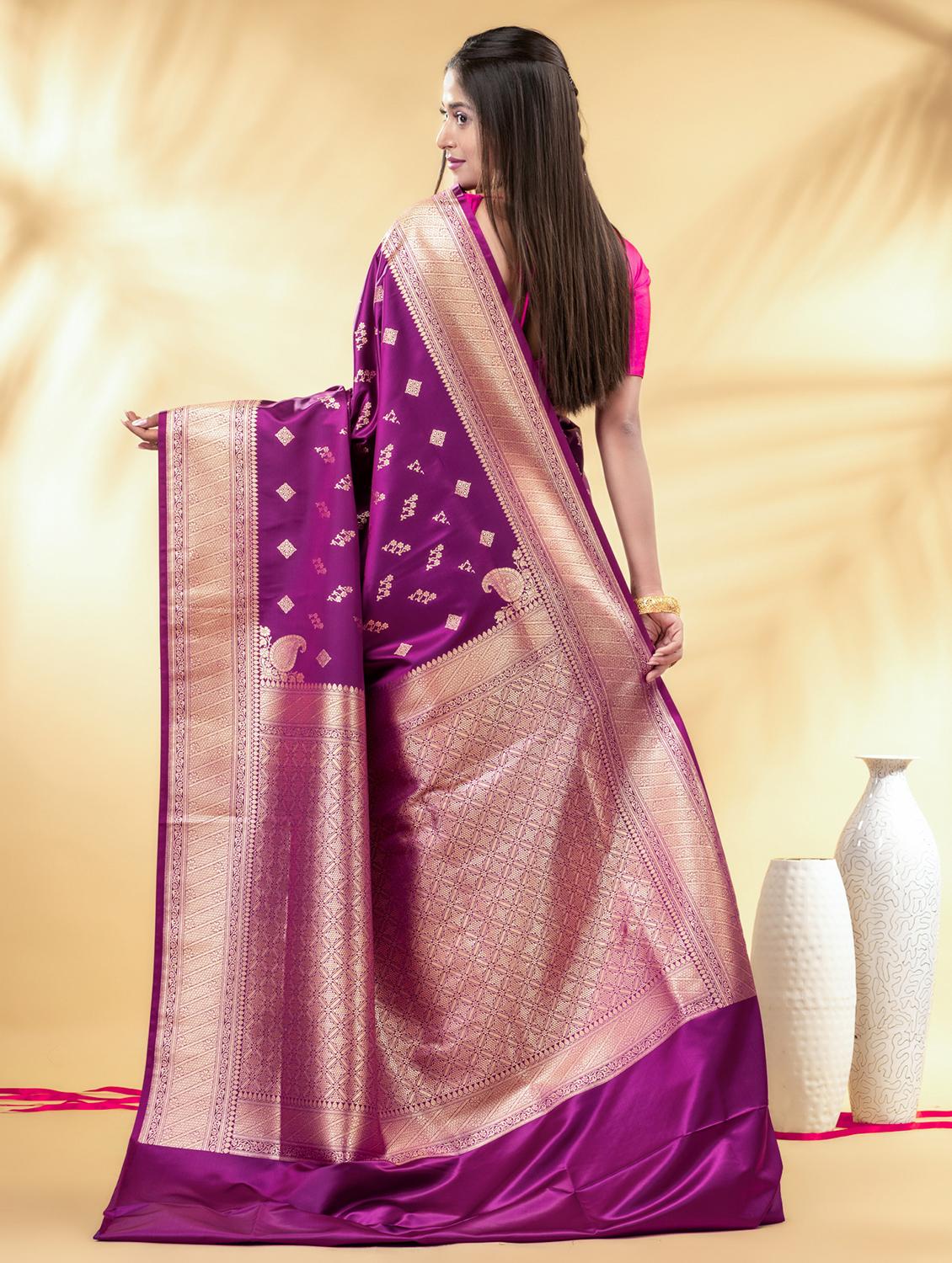 women self design banarasi saree with blouse - 22011327 - Standard Image - 2
