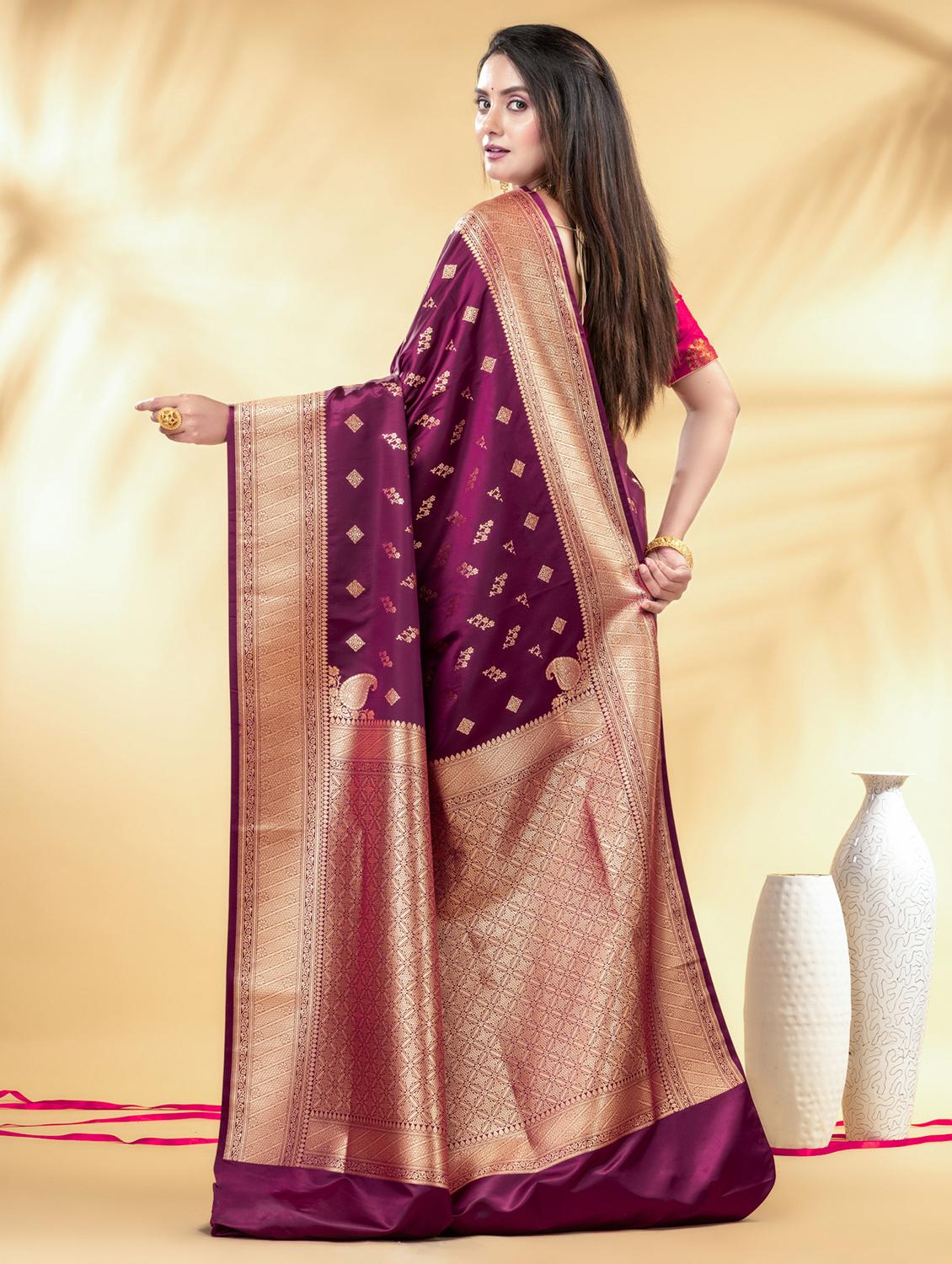 women self design banarasi saree with blouse - 22011329 - Standard Image - 2