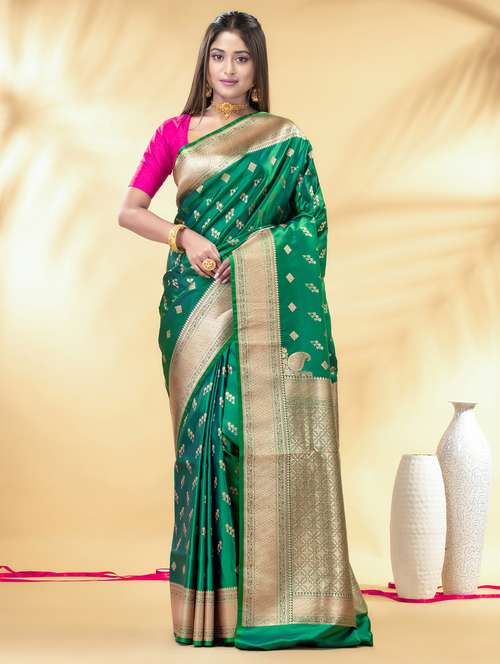 women self design banarasi saree with blouse - 22011330 -  Standard Image - 0