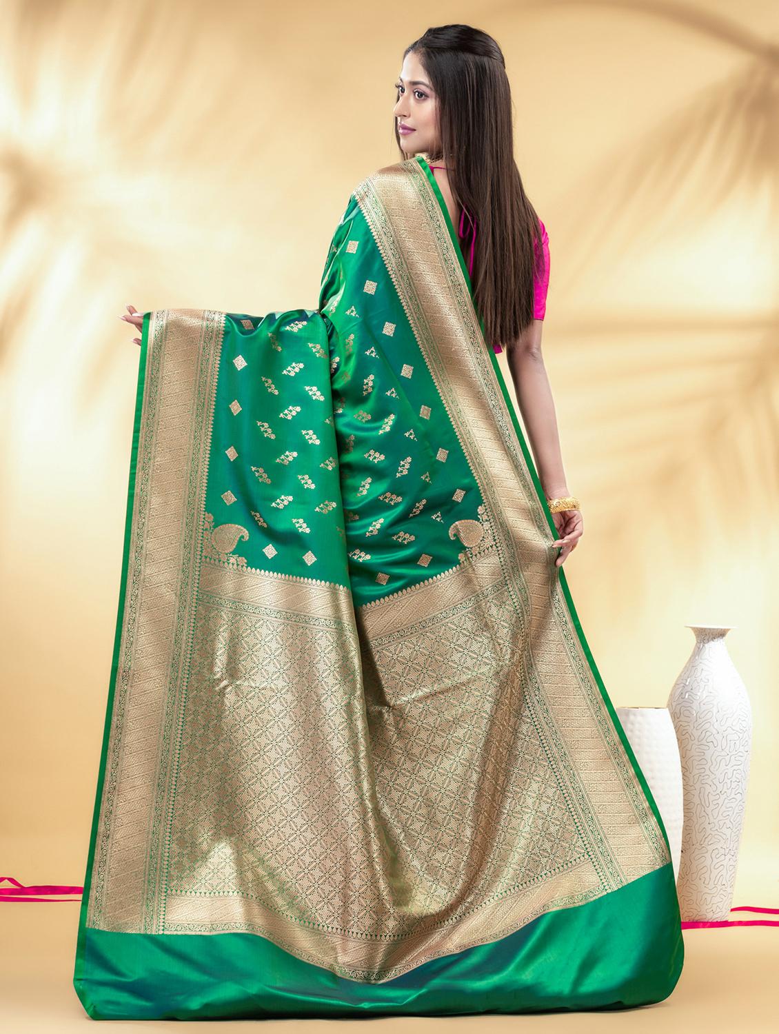 women self design banarasi saree with blouse - 22011330 - Standard Image - 2