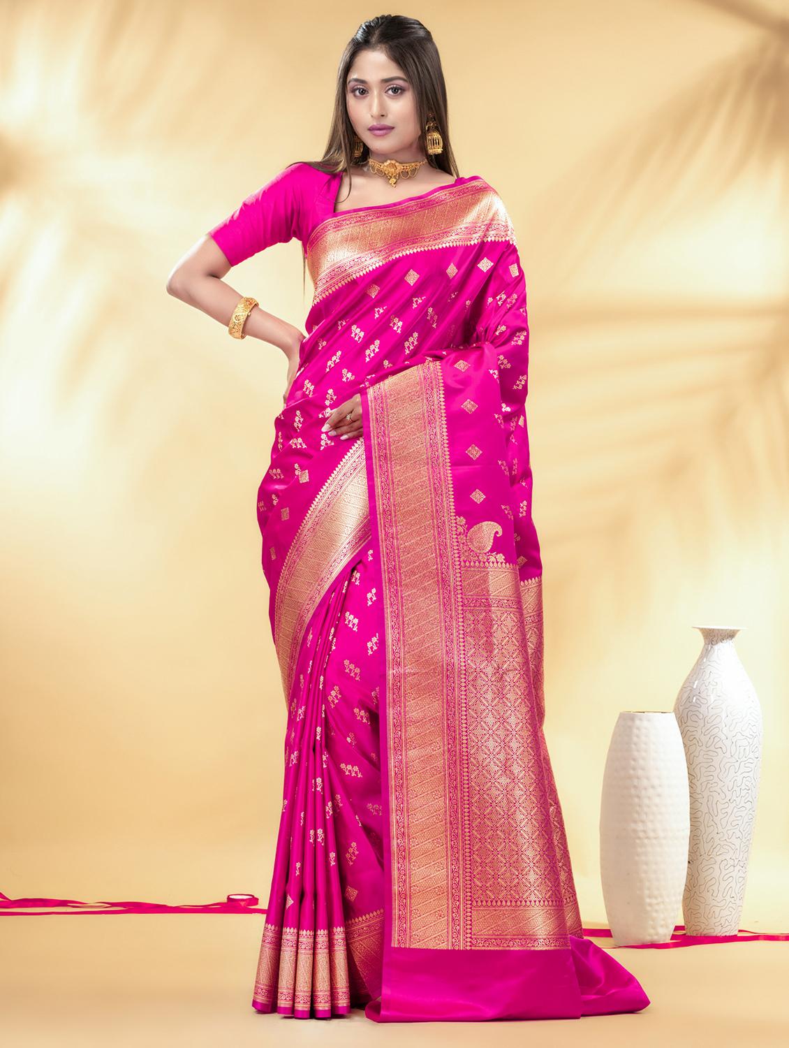 women self design banarasi saree with blouse - 22011331 - Zoom Image - 0