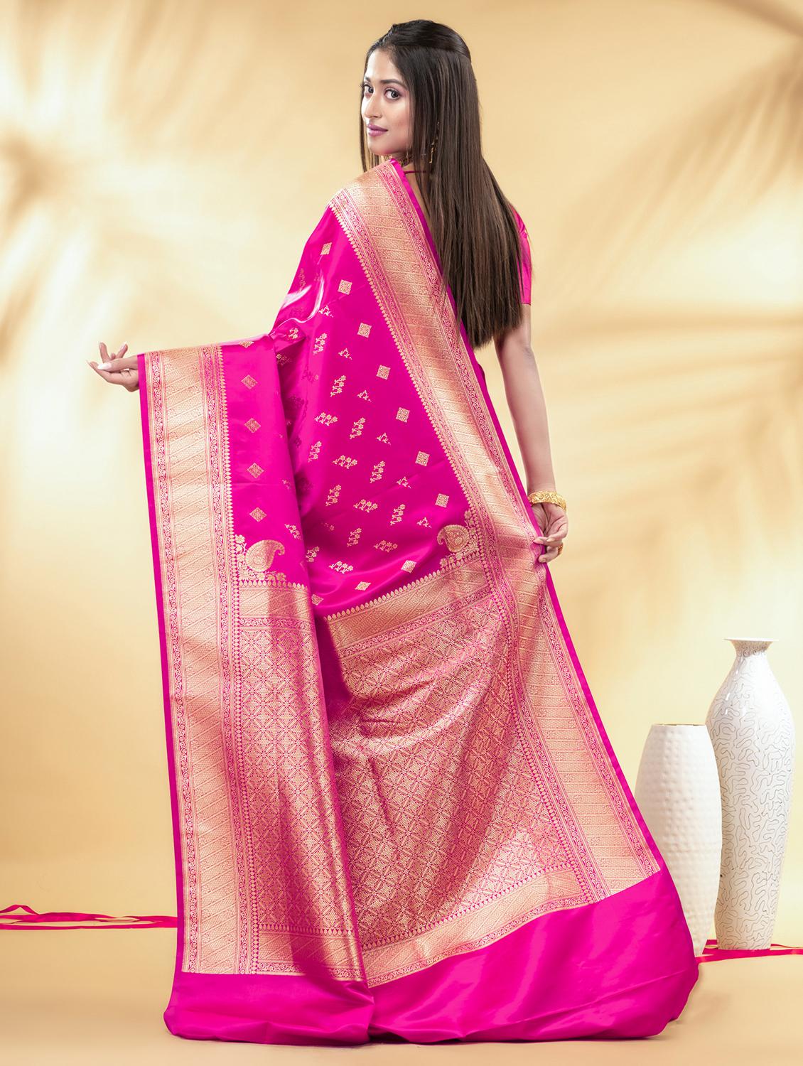 women self design banarasi saree with blouse - 22011331 - Standard Image - 2