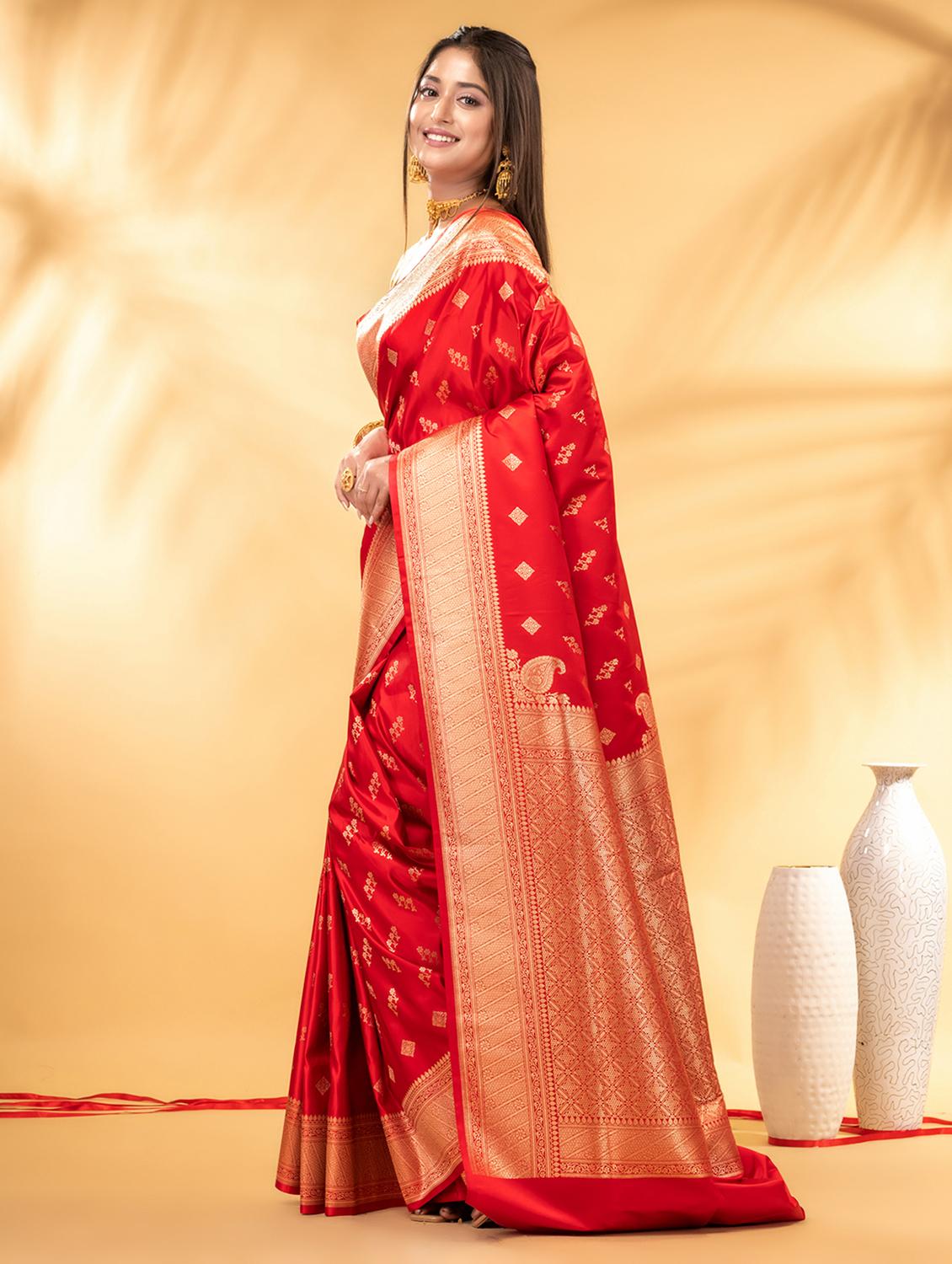 women self design banarasi saree with blouse - 22011332 - Standard Image - 2