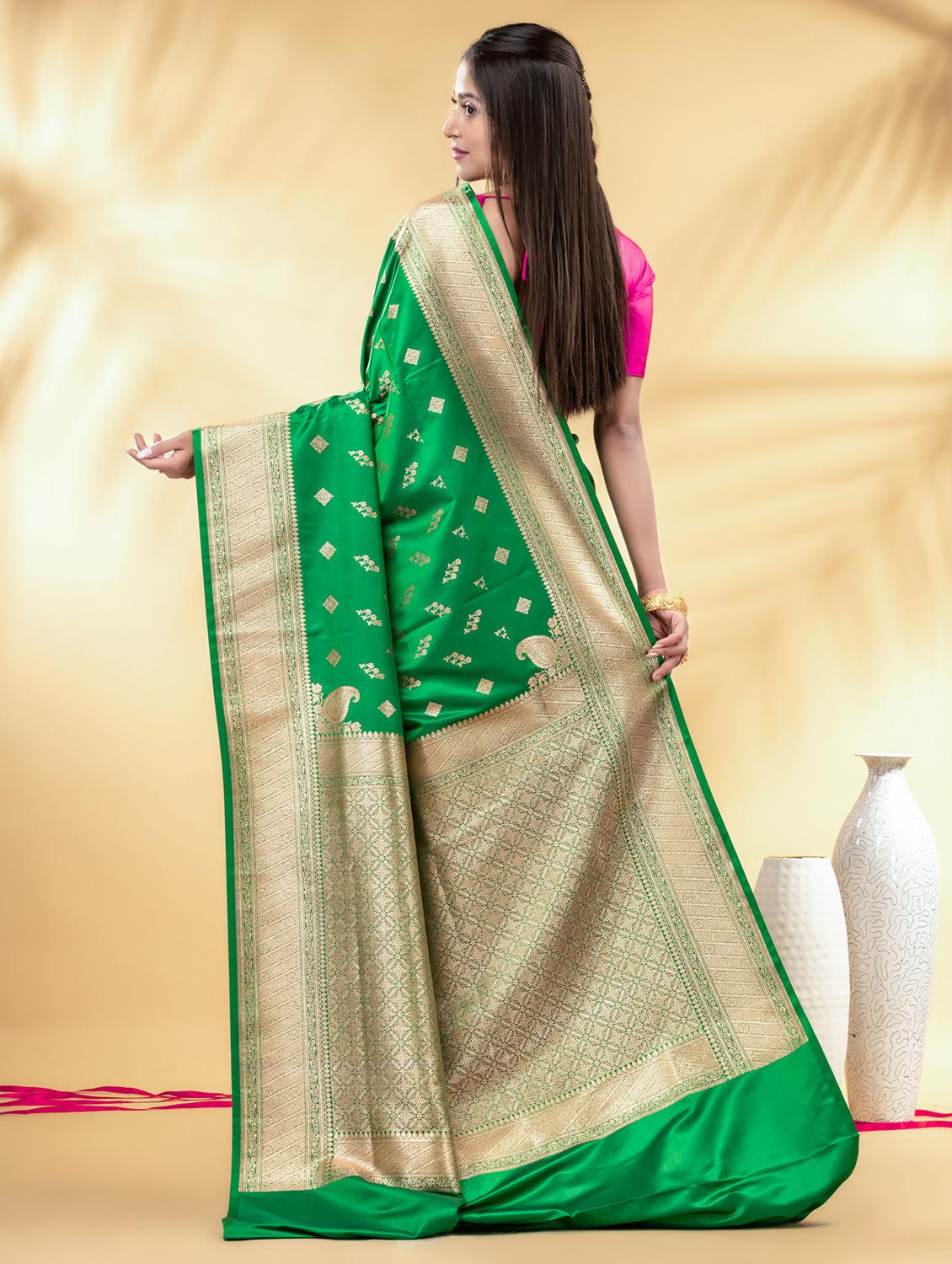 women self design banarasi saree with blouse - 22011334 - Standard Image - 2