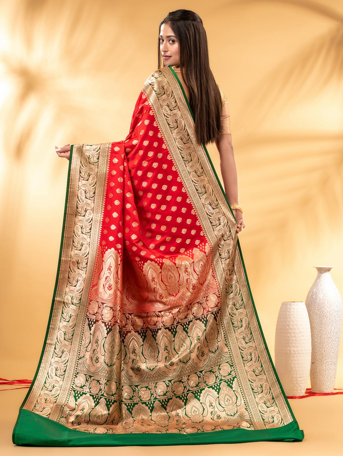 women self design banarasi saree with blouse - 22011335 - Standard Image - 2