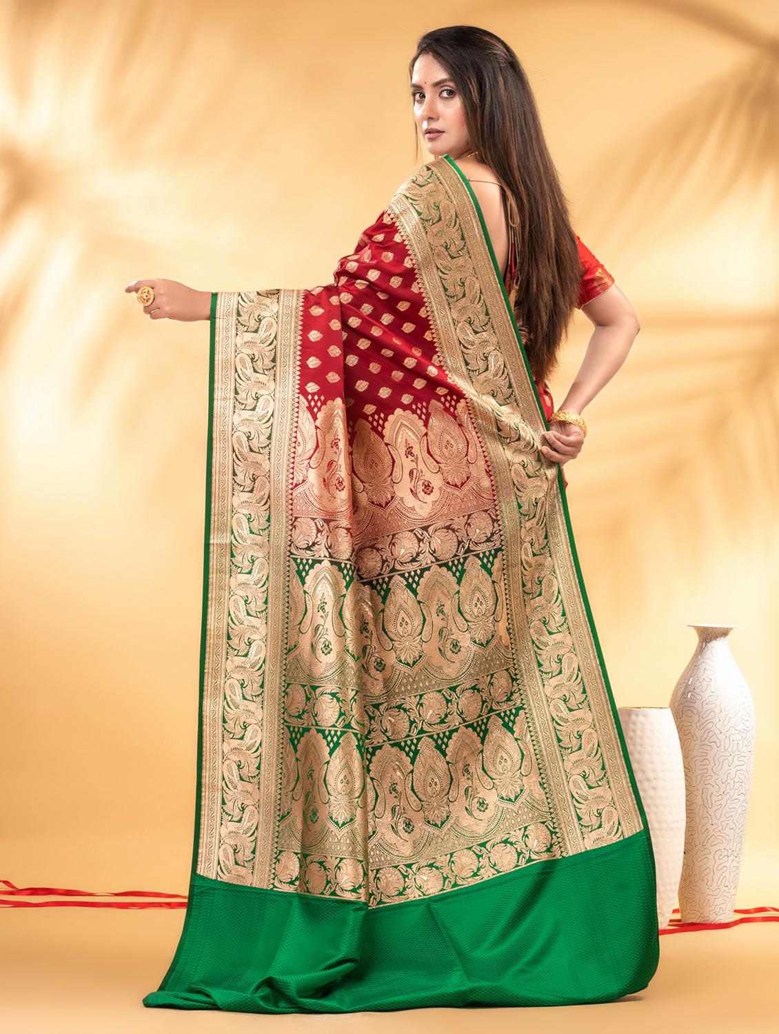 women self design banarasi saree with blouse - 22011337 - Standard Image - 2