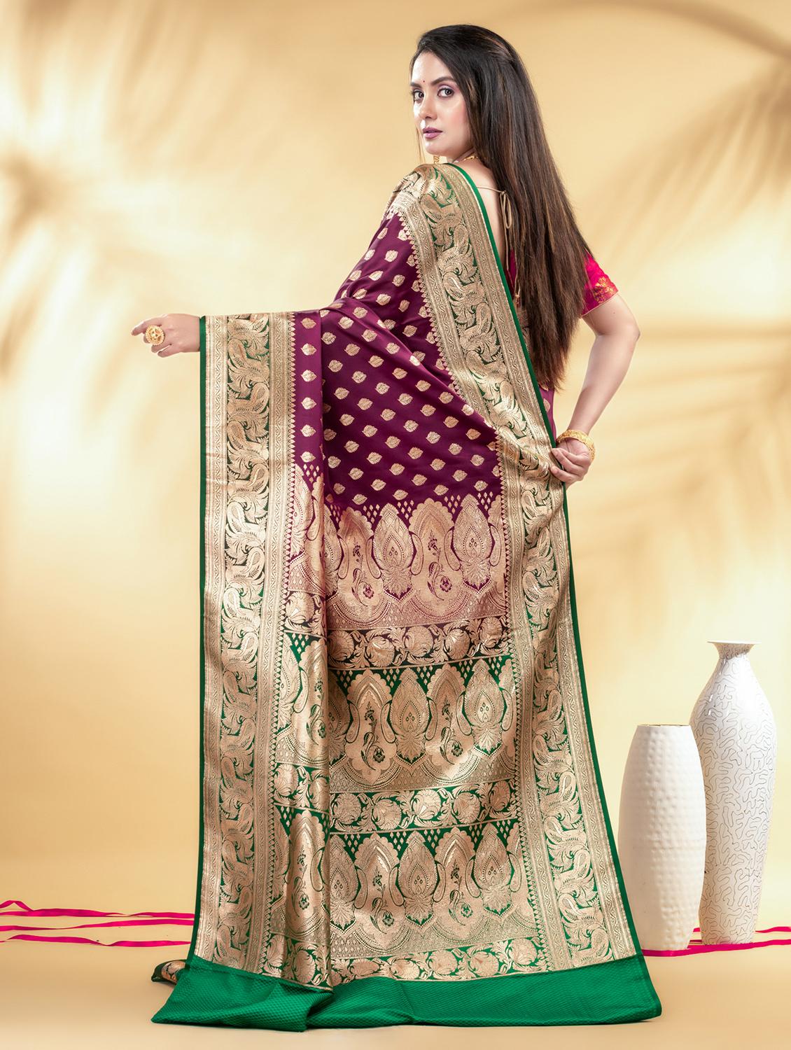 women self design banarasi saree with blouse - 22011338 - Standard Image - 2