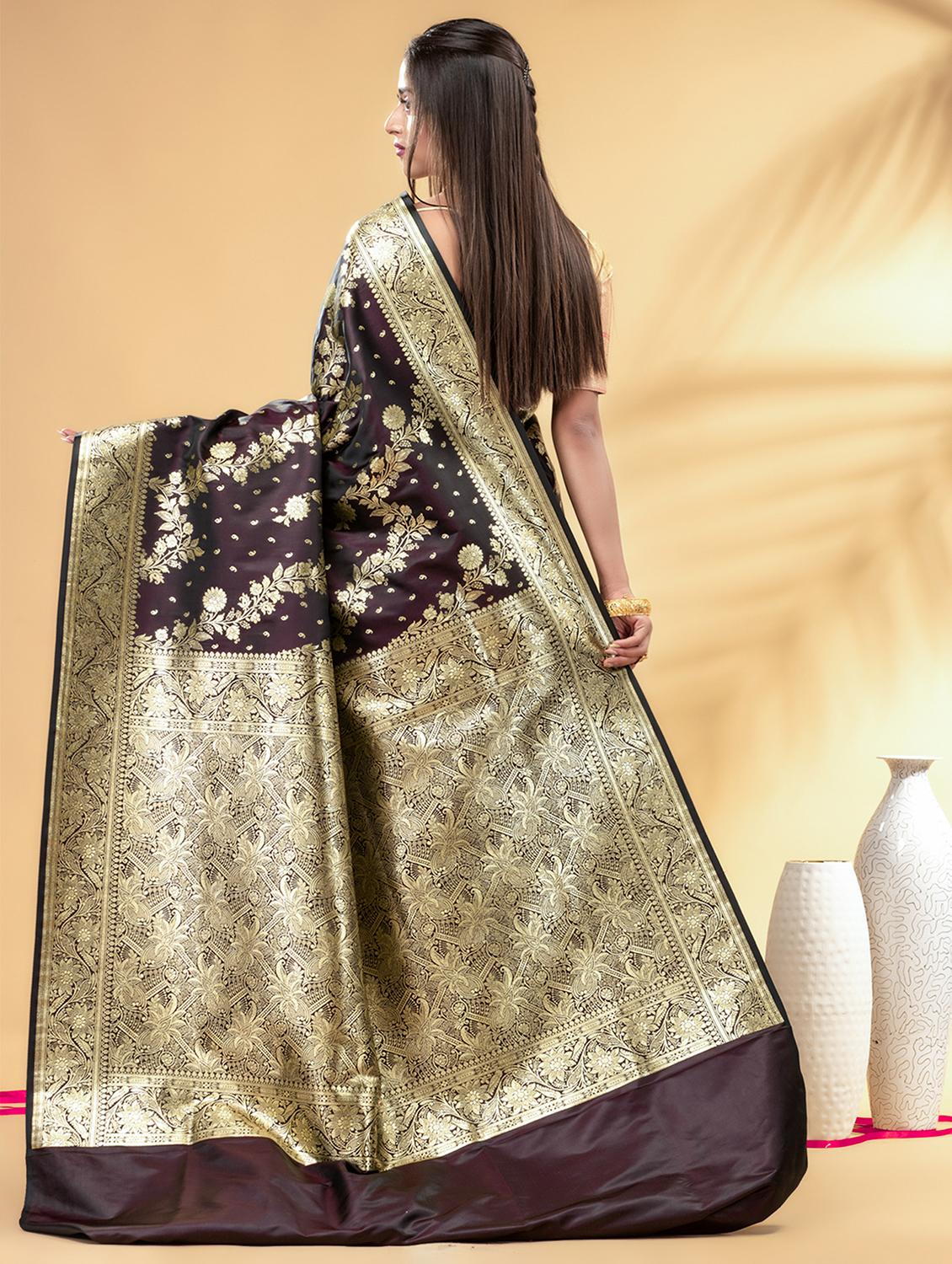 women self design banarasi saree with blouse - 22011340 - Standard Image - 2