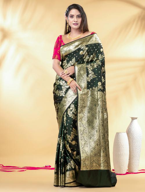 women self design banarasi saree with blouse - 22011341 -  Standard Image - 0