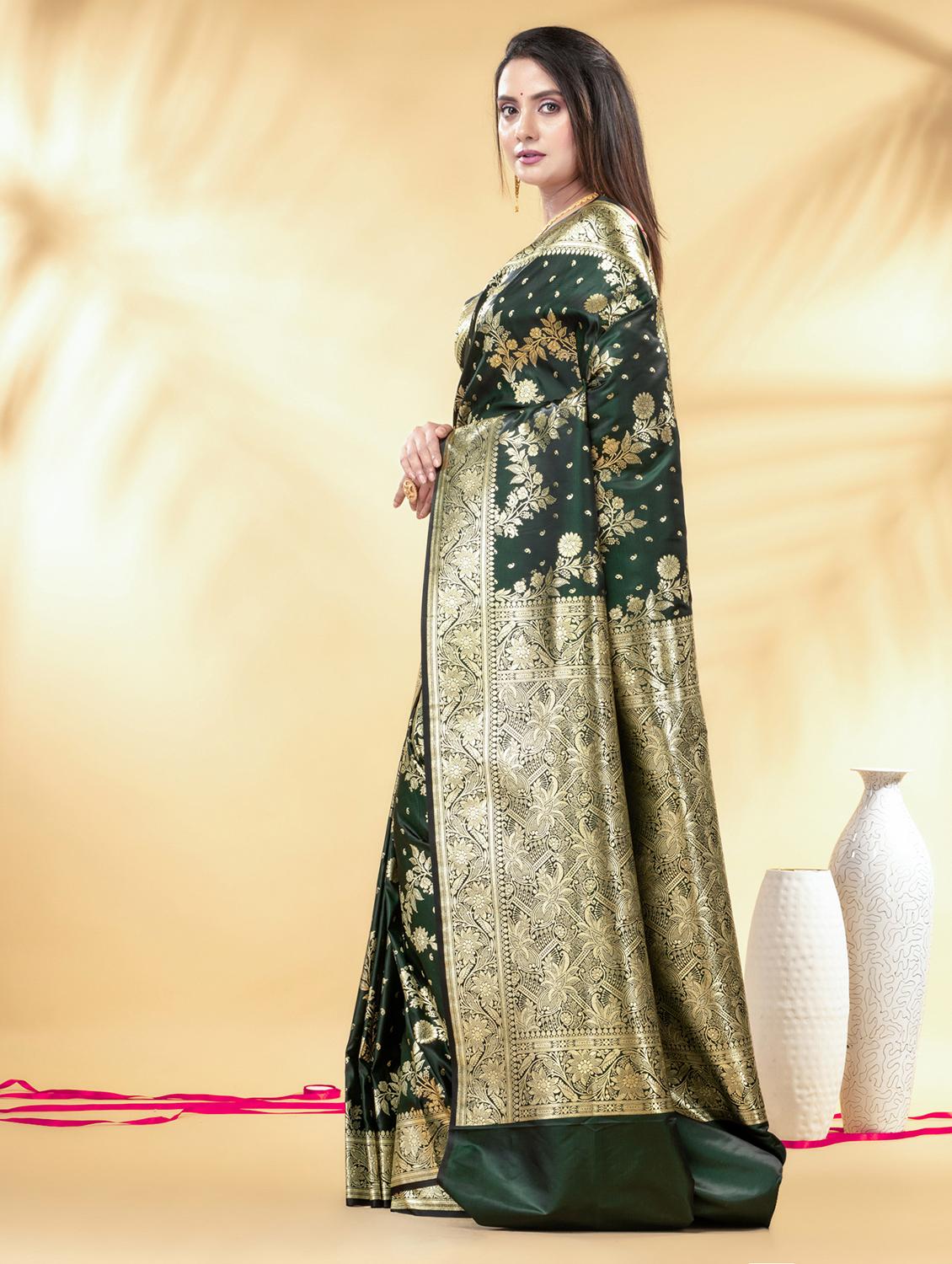 women self design banarasi saree with blouse - 22011341 - Standard Image - 2