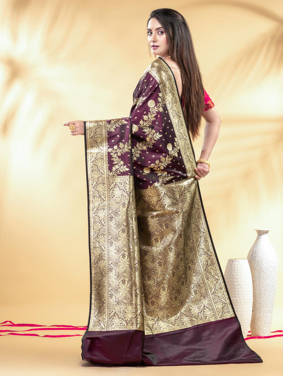 women self design banarasi saree with blouse - 22011342 - Standard Image - 2