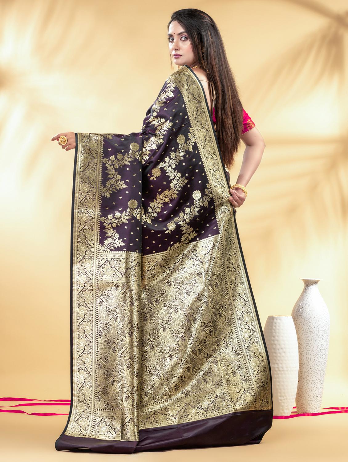 women self design banarasi saree with blouse - 22011344 - Standard Image - 2
