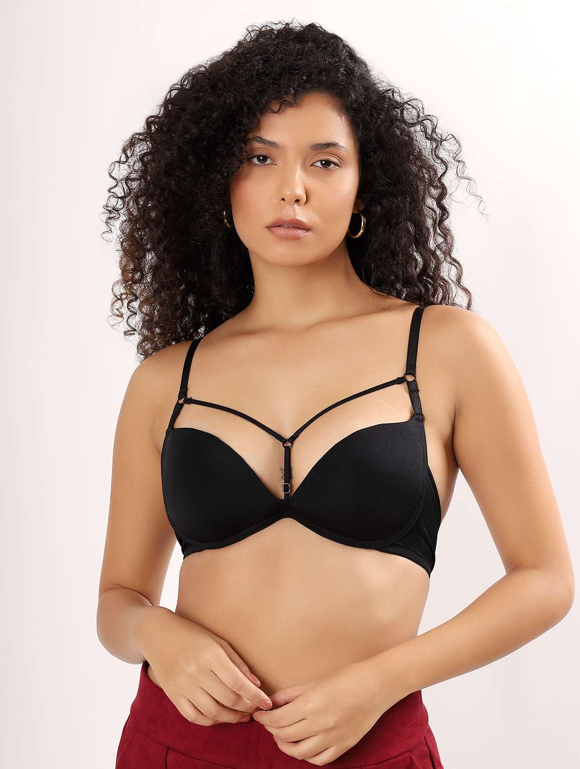 women solid lightly padded push up bra - 22011356 -  Zoom Image - 0