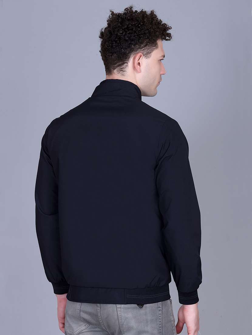 men solid long sleeve reversible bomber jacket - 22011437 -  Standard Image - 2