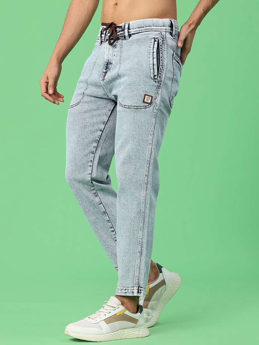 men solid mid rise slim fit jean - 22011608 -  Standard Image - 2