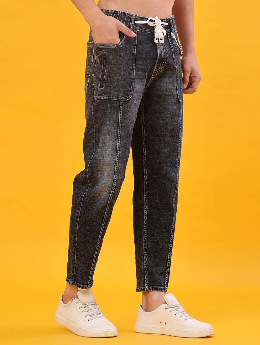 men solid mid rise slim fit jean - 22011611 -  Standard Image - 2