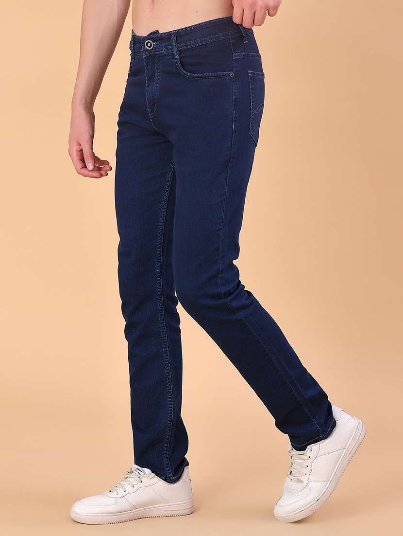 men plain mid rise full length jean - 22011689 -  Standard Image - 2