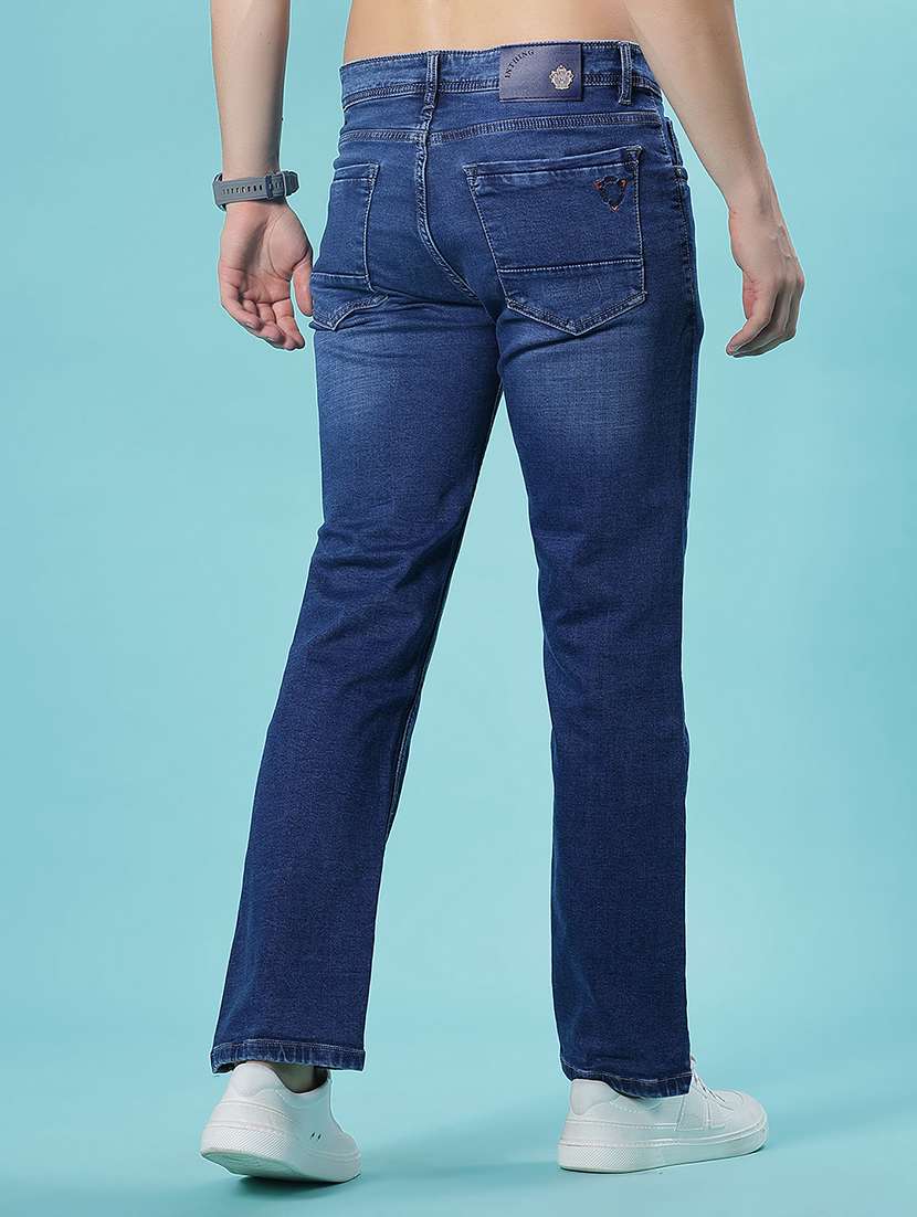 men washed mid rise full length jean - 22011898 -  Standard Image - 2