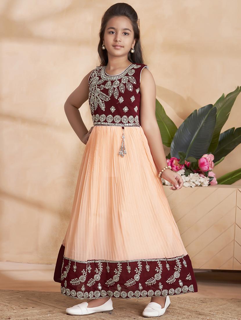 girls embellished sleeveless fit & flare gown - 22012105 - Standard Image - 2