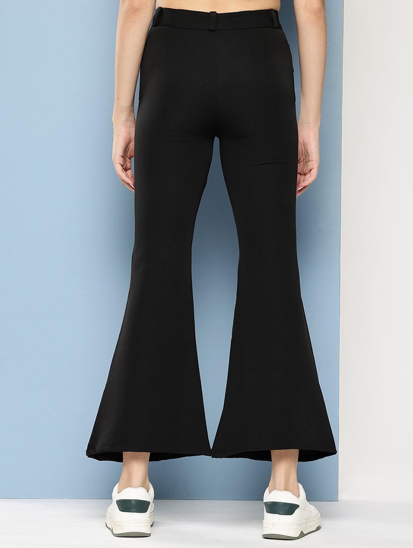 girls solid mid rise bootcut trouser - 22012189 - Standard Image - 2