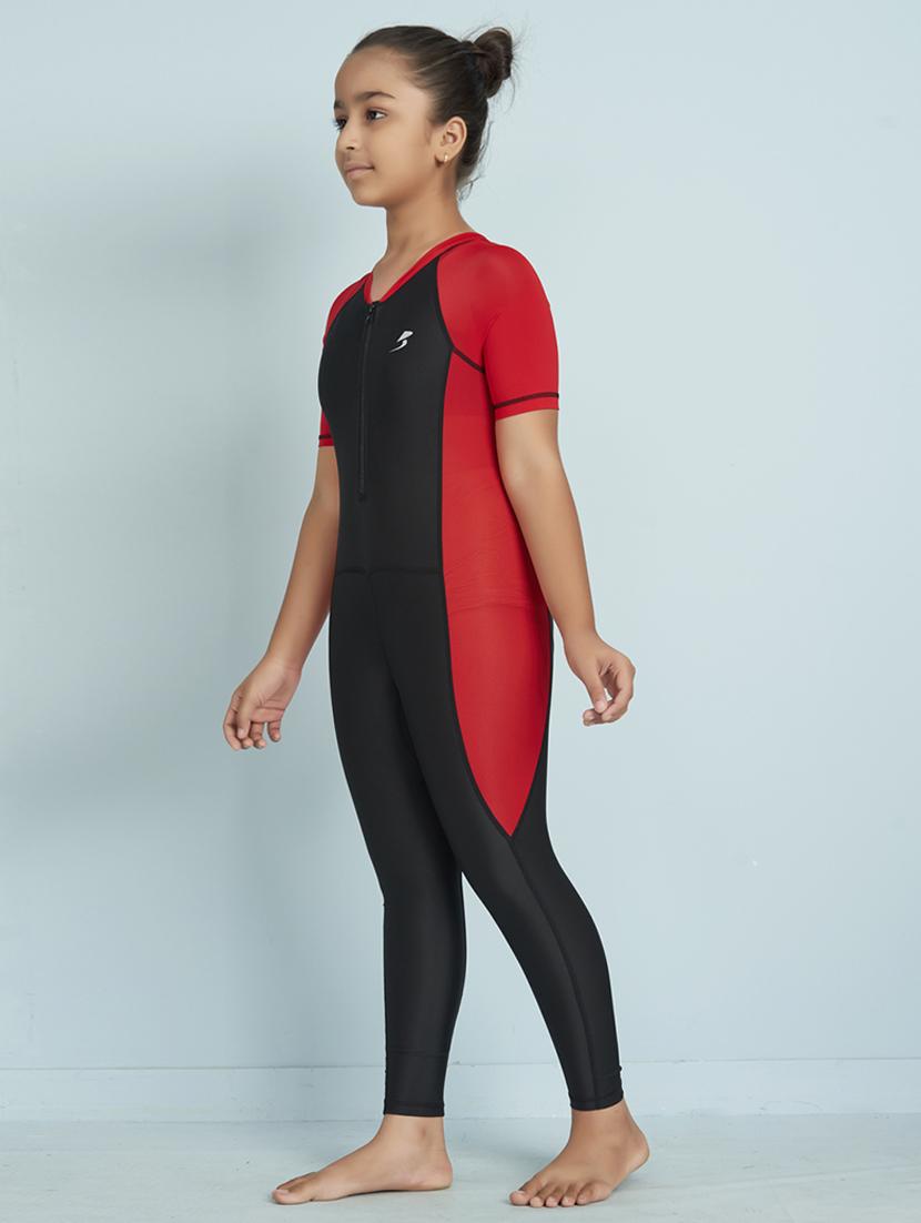 girls printed short sleeve swimsuit - 22012556 - Standard Image - 2