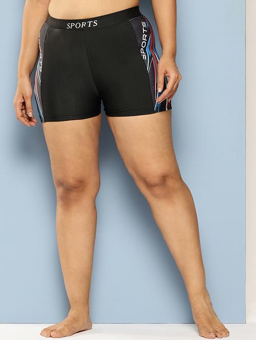 women printed slim fit cycling shorts - 22012607 -  Standard Image - 0
