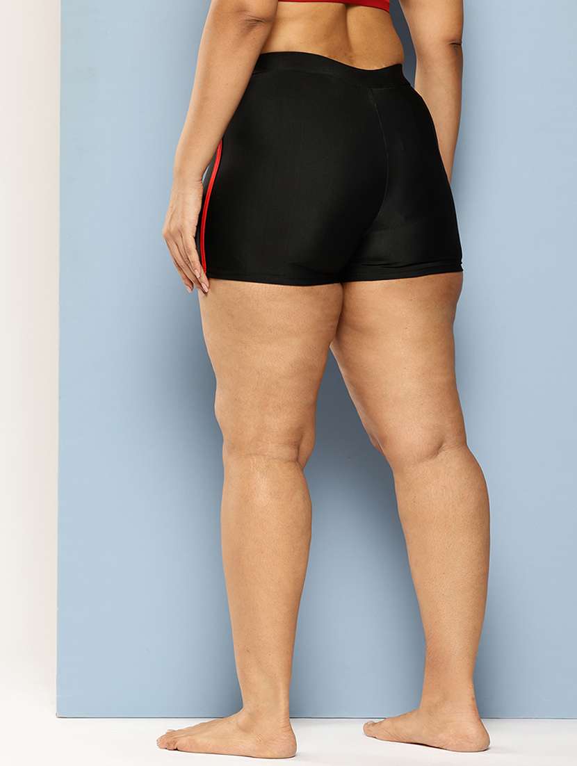 women solid slim fit cycling shorts - 22012608 -  Standard Image - 2