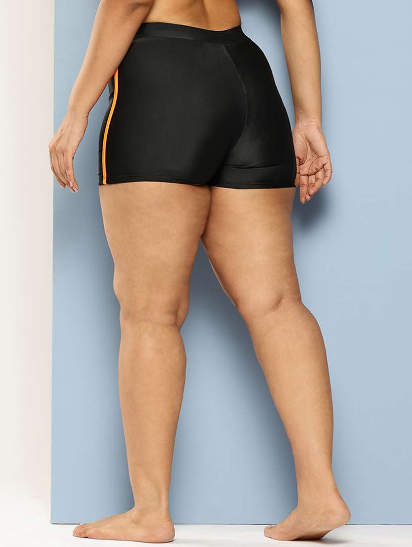 women solid high rise cycling shorts - 22012609 -  Standard Image - 2