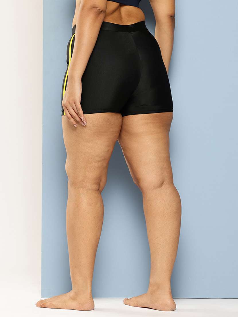 women solid high rise cycling shorts - 22012611 -  Standard Image - 2