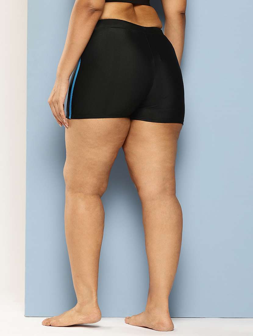 women solid high rise cycling shorts - 22012612 -  Standard Image - 2