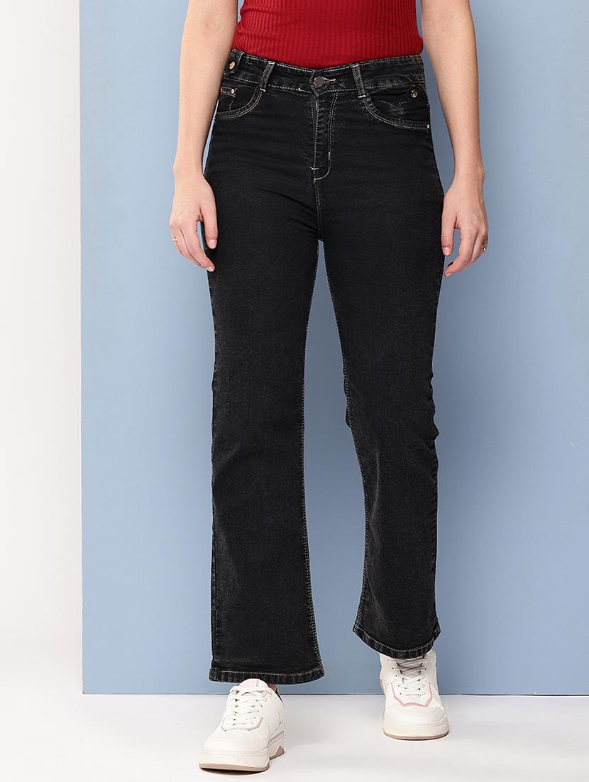 women solid mid rise bootcut jean - 22012647 -  Zoom Image - 0